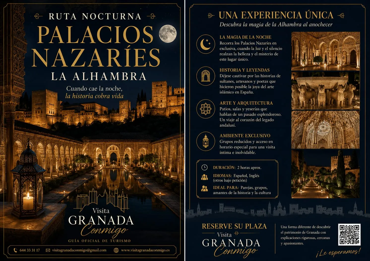 Flyer publicitario de Visita Granada Conmigo 5